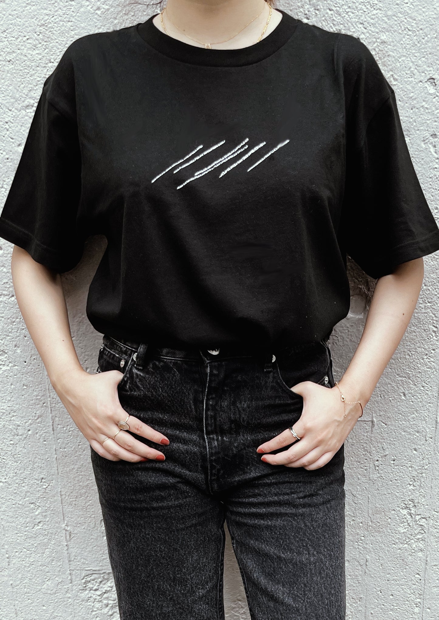 T-shirt : Star Trails - Black